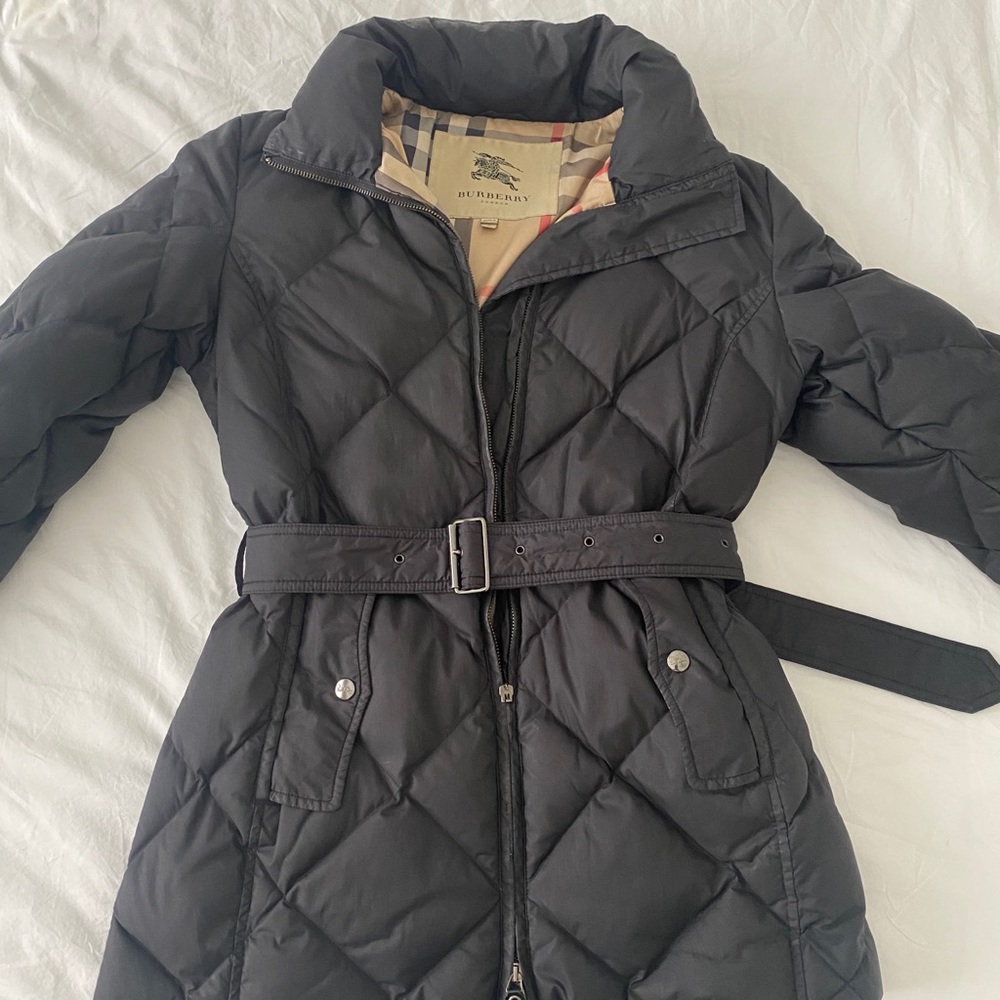 Burberry Black Brit Puffer Winter Jacket